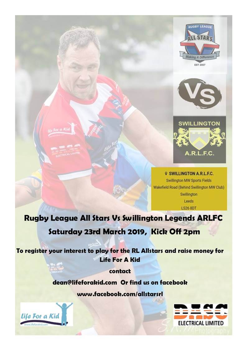 Life for a Kid Rugby league Event